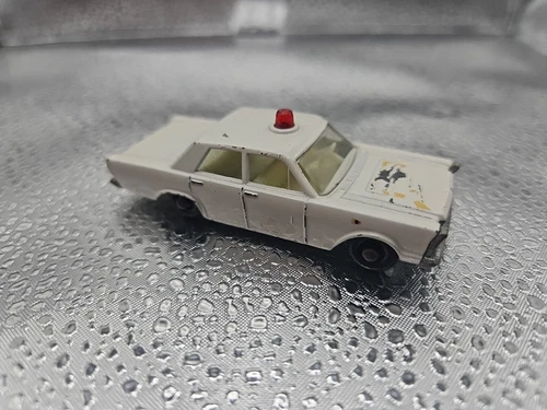 Vintage Matchbox Lesney No. 55/59 Diecast Ford Galaxie Police Car - England
