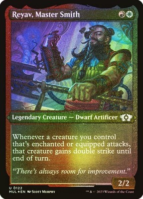MTG FOIL ETCHED Reyav, Master Smith  - Multiverse Legends #122