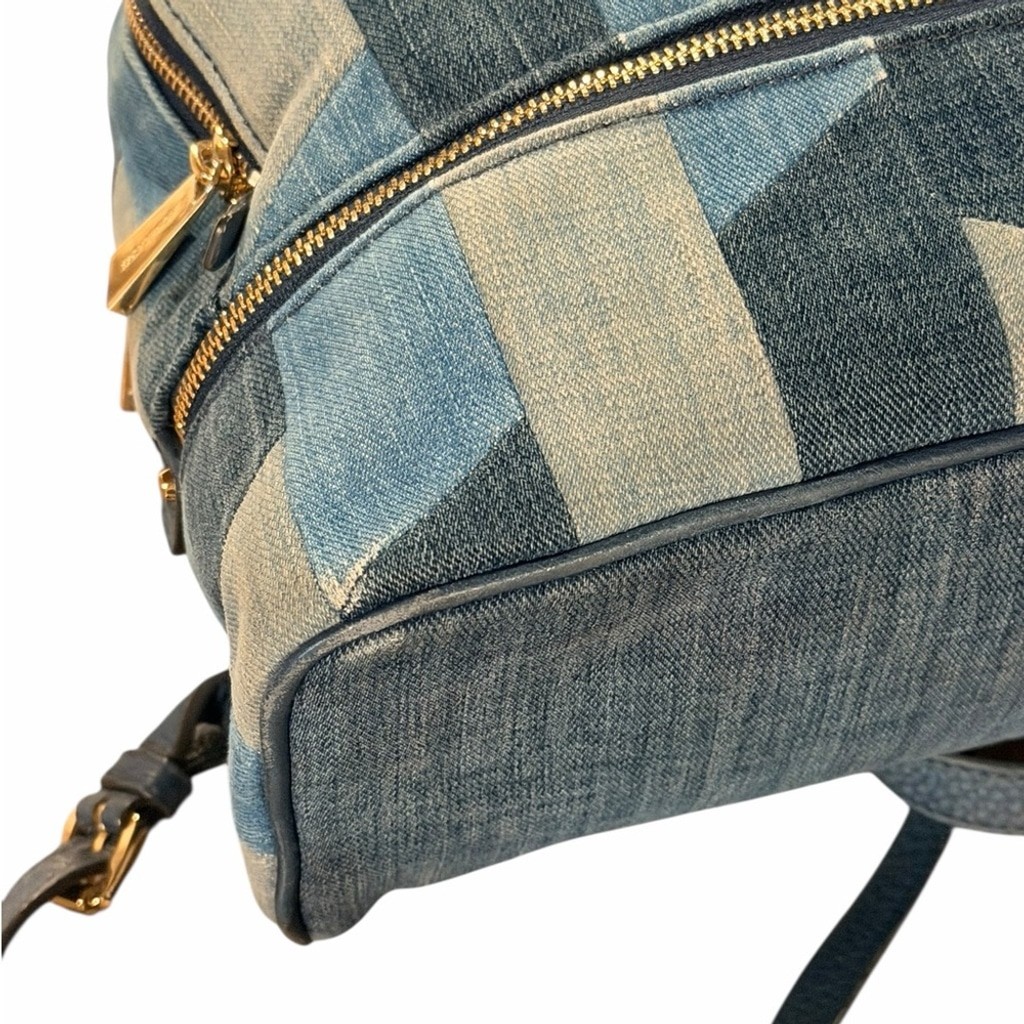 Michael Kors Denim Patchwork Backpack - image 10