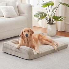 WINDRACING Orthopedic Dog Bed XL/XXL, Waterproof Egg Crate Foam, L-Bolster