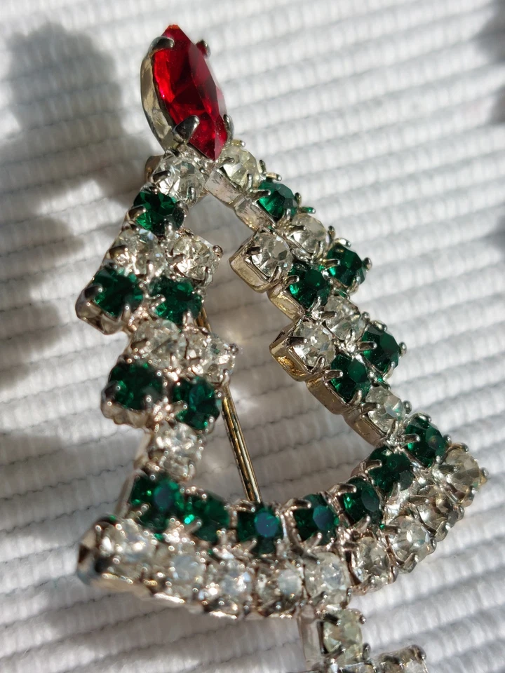 Alte Weihnachtsbaum Brosche top!!