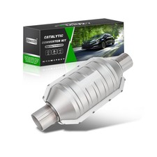 2 Inch 2" Inlet/Outlet Catalytic Converter Universal High Flow ... USA Fast Ship