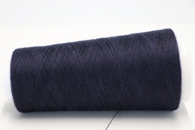 H20 (250 /kg) 100g PURE CASHMERE - 100% KASCHMIR DUNKEL-BLAU (80/3) Zwirn Wolle