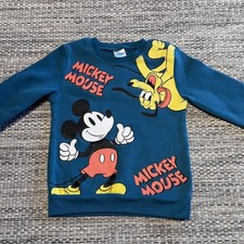 Disney Mickey Mouse teal sweatshirt long sleeve vintage inspired graphic size 4T