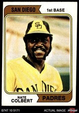 1974 Topps #125 Nate Colbert Padres VARIATION 4 - VG/EX