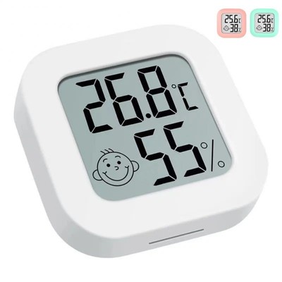 Mini Thermometer White Hygrometer Humidity Temperature Digital Device