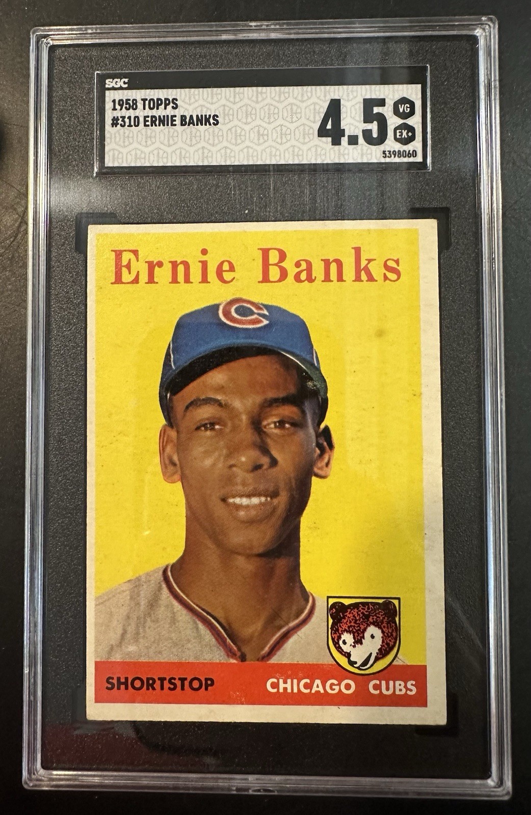 1958 Topps Ernie Banks SGC 4.5 #310 Chicago Cubs