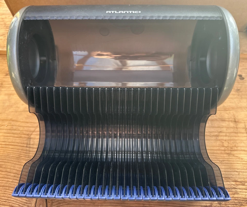 Atlantic Pod CD DVD Almacenamiento Rolodex - Púrpura/Negro, Diseño Bennet & Chow Foto 2 de 4