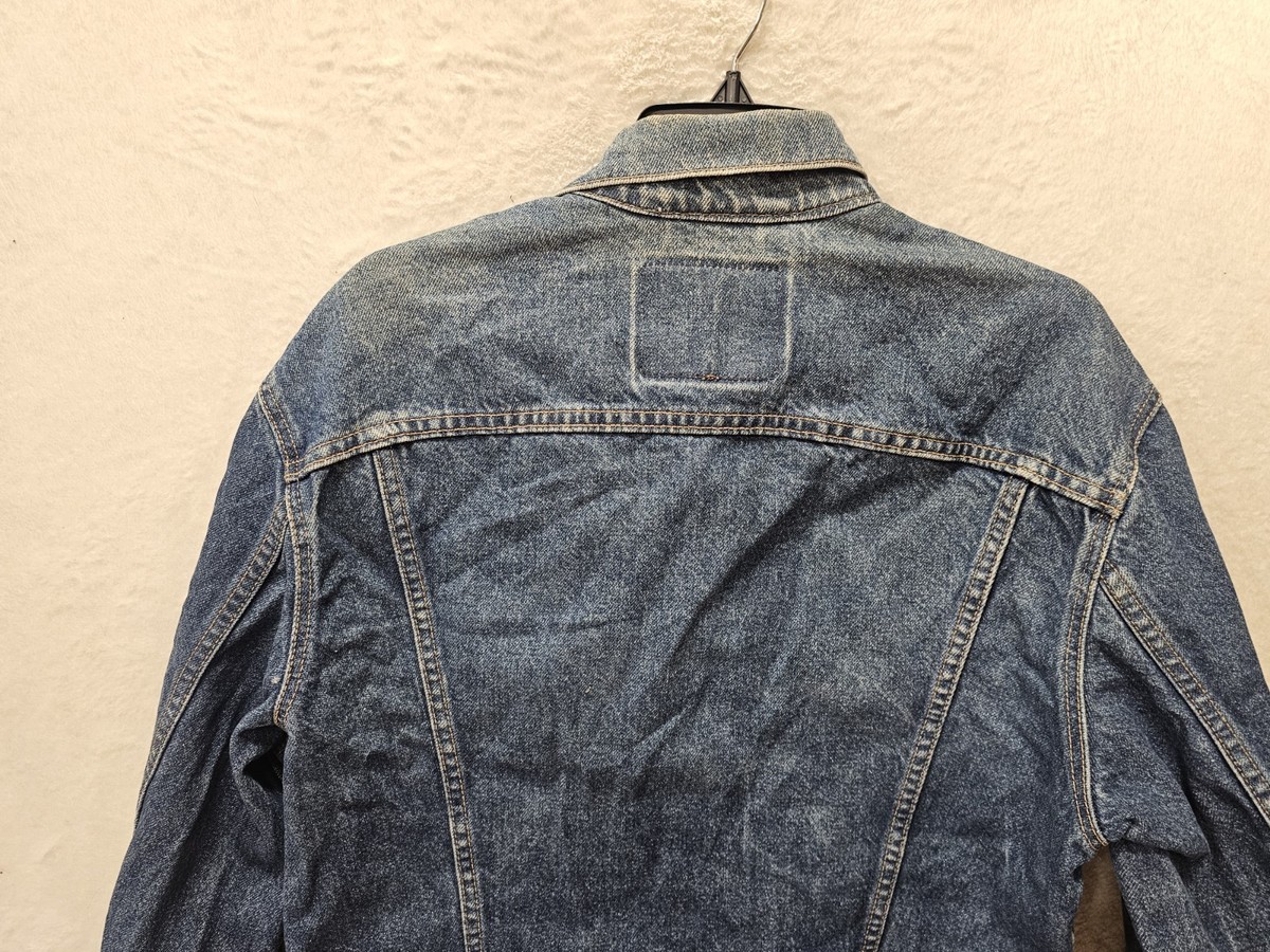 Vintage 80s Levis Denim Trucker Jacket Made in USA 70506-0216 Size