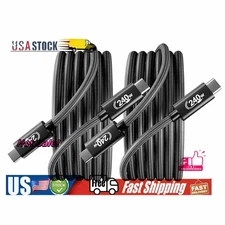 USB C Cable,PD 240W Type-C Charger Cord (6.6FT/2 Pack), C to C Fast Charging USK