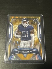 2024 Topps Resurgence Gold Refractor /50Cedric Gray Resurgence Rookie Titans