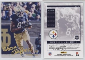 2020 Panini Luminance Rookies Gold /250 Chase Claypool #161 Rookie RC