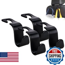 4-Pack Car Headrest Hooks Holds 55lbs Seat Storage Organizer for Bags