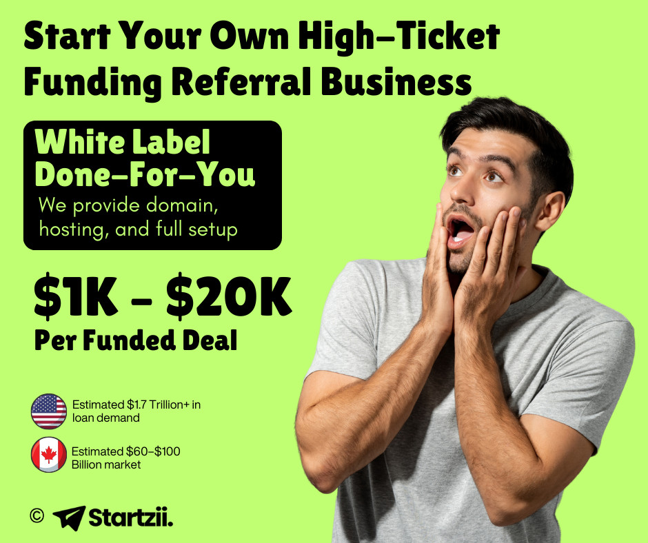 Start Your Own Business Loan Reseller Startup - Premium White Label Business