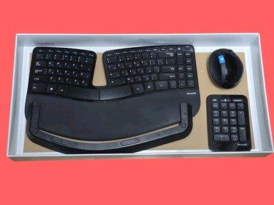   Microsoft Sculpt Ergonomic Ergonomisches  Tastatur- Numpad Maus Set