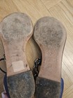 Authentic Alexander McQueen blue leather thong sandals  — photo 5