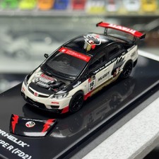 1:64 Civic Type R FD2 Mugen Diecast Open Hood Model Car Display