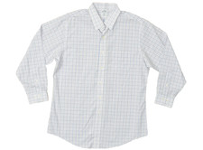 Brooks Brothers Regent Fit Men's 16.5 2/3 Blue White Plaid Non-Iron Button Down
