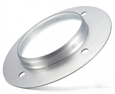 4in Duct Flange, Galvanized Steel Straight Pipe Exhaust Connector