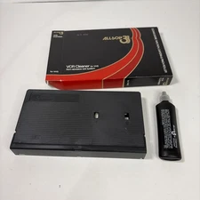 Sealed Allsop 3 Video Recorder VCR Head Cleaner w Cleaning Solution NOS 1985 NEW