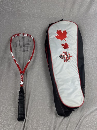 Black Knight C2C Canadian Maple Lead Squash Racquet with case Balls And Overgrip