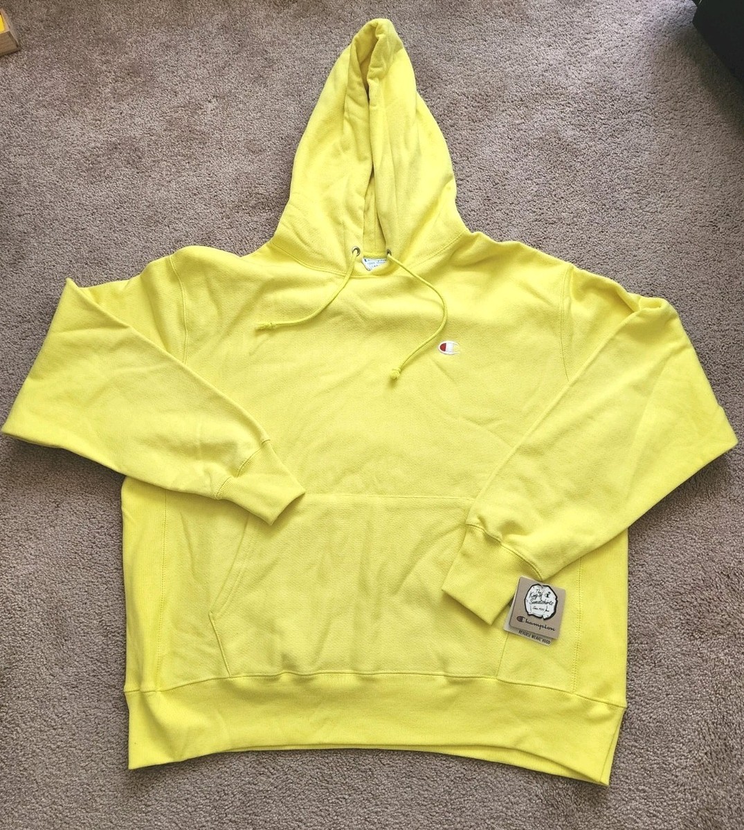 Reverse Weave Champion Neon Hoodie Champion Neon Green Hoodie 2025