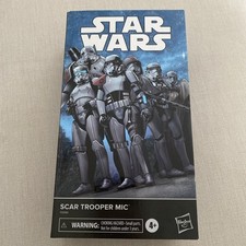 Hasbro Star Wars Black Series 6 Scar Trooper Mic Comic Action Figure In Hand