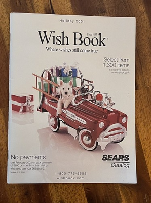 #ad Vtg 2001 SEARS CATALOG WISH BOOK Christmas Y2K Crocodile Hunter PS2 Gameboy $39.99