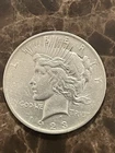 1923 Peace Silver Dollar Mint Error Rotated Die AU