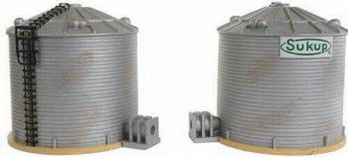 Imex 6146 HO Sukup Grain Storage Towers #2 (Pack of 2) - Picture 1 of 1