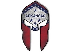 MOLON LABE SPARTAN HELMET ARKANSAS 5" STICKER DECAL MADE IN USA
