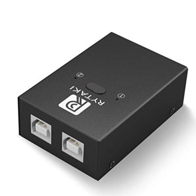 USB Sharing Switch 2 PC's Sharing 4 USB Adapter Hub for Mouse Keyboard Scanner