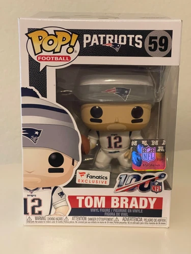 Funko Pop! Tom Brady Away White Jersey #59 Patriots NFL Fanatics exclusive