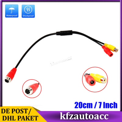 Rückfahrkamera Kabel 4-Pin auf RCA Stecker Kamera Adapterkabel  Anschlusskabel