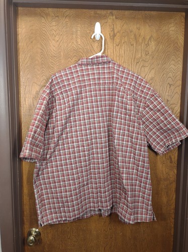 Disney Mickey Mouse Mens Red Plaid Short Sleeve Button Down Sz XXL 2XL - Picture 7 of 8