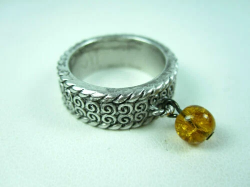 Nina Ricci Enamel Rhodium Plated Fashion Rings