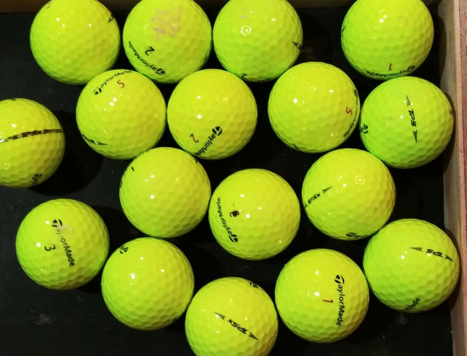 36 TaylorMade TP5 / TP5X Yellow AAA Used Golf Balls 3A- FREE SHIPPING