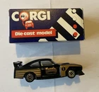 Corgi Zakspeed Capri 3.0S Car Black 1985 Vintage Diecast Model Mint In vg Box