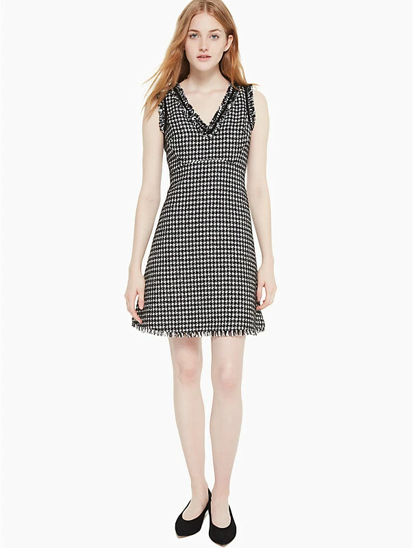 Houndstooth clearance tweed dress