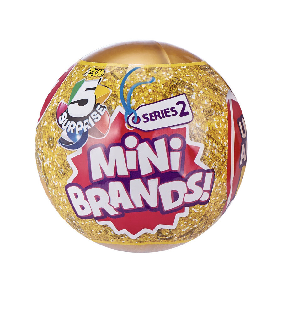 Mini Brands Gold BALL (5 Total Surprise Figs) ZURU Series NEW