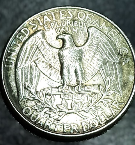 1998 D Washington Quarter Error Missing Clad Layer But Is Beautifully Toned - Picture 2 of 5