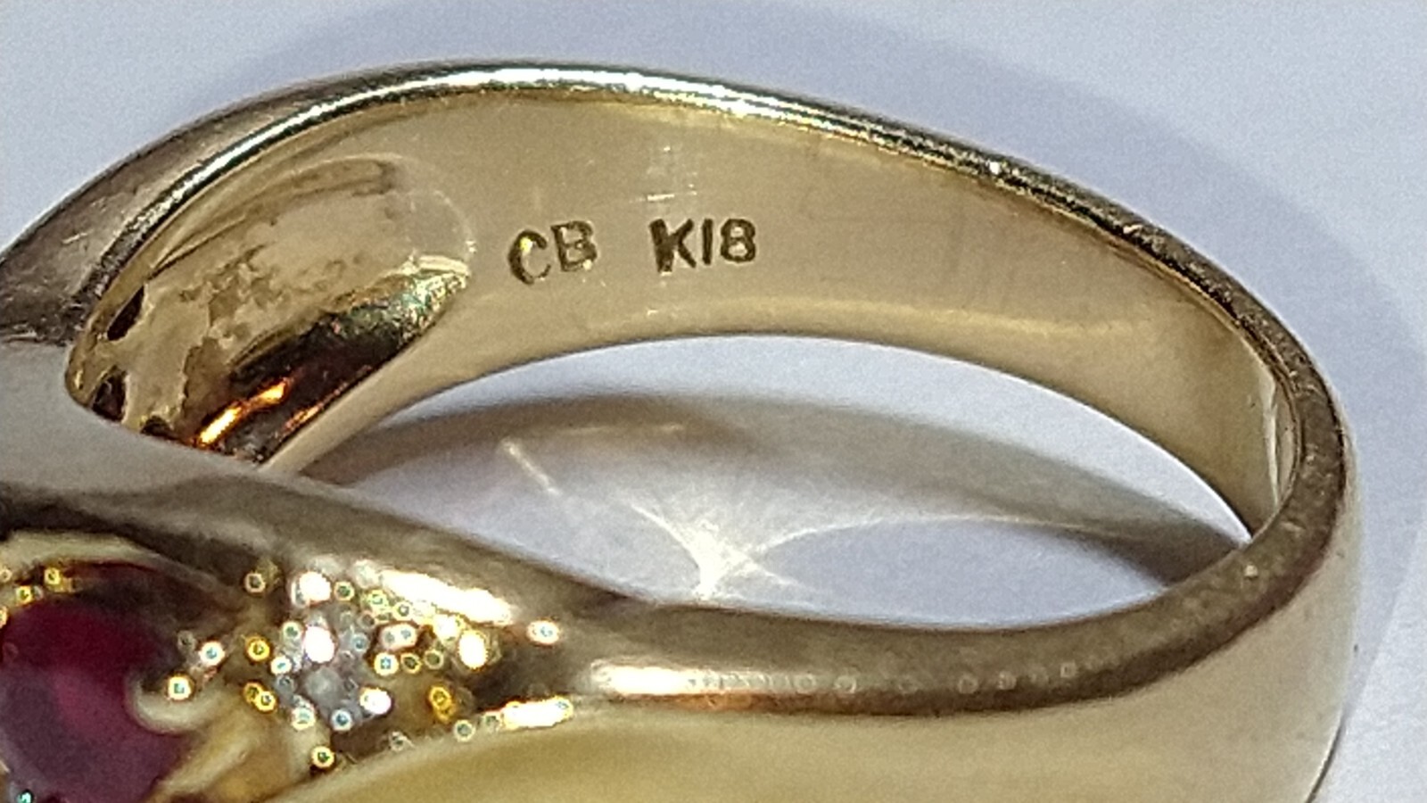 Solid 18k gold sapphire ruby emerald diamond ring… - image 20