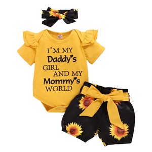 sunflower outfit for baby girl