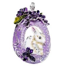 Kirks Folly Spring Bunny Kisses Magnetic Enhancer Sterling Silvertone EASTER