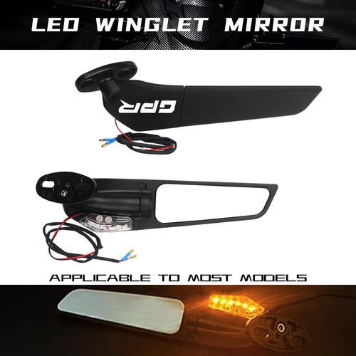 LED Light Larger Mirror Winglet Rear View Rearview FOR APRILIA GPR 125 150 250 - Picture 3 of 10