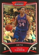 2008-09 Bowman Chrome Devin Harris 462/499 Refractor #81