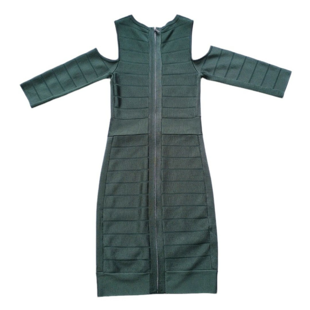 French Connection Dress Size 2 Bandage Bodycon Green | eBay