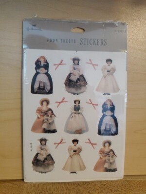 NEW Vintage Hallmark Oh Those Beautiful Dolls Stickers 4 Sheets NIP NOS