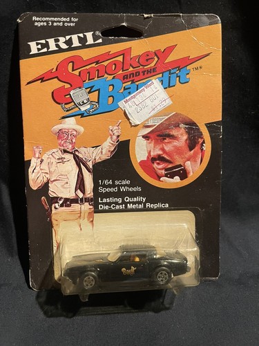 ERTL Smokey And The Bandit 1/64 Scale Pontiac Firebird Trans Am Black - NOC - Picture 1 of 6
