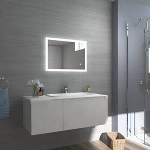 Badspiegel mit Beleuchtung LED Touch Beschlagfrei Badezimmerspiegel 80x60/60x80 | eBay